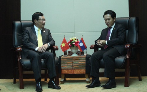 Weitere Aktivitäten des Vizepremierministers, Außenministers Pham Binh Minh in Laos - ảnh 1